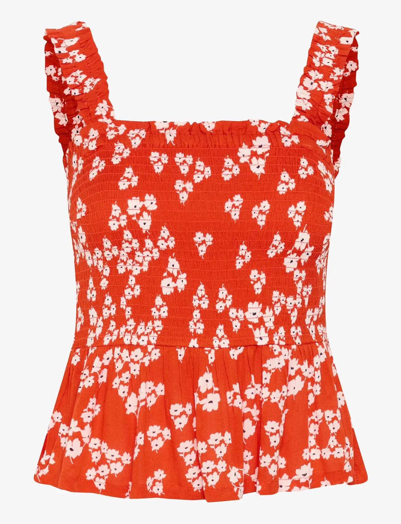 Kaffe - KAamber Smock Top - festtoppe - red/chalk/red petit fleur - 0