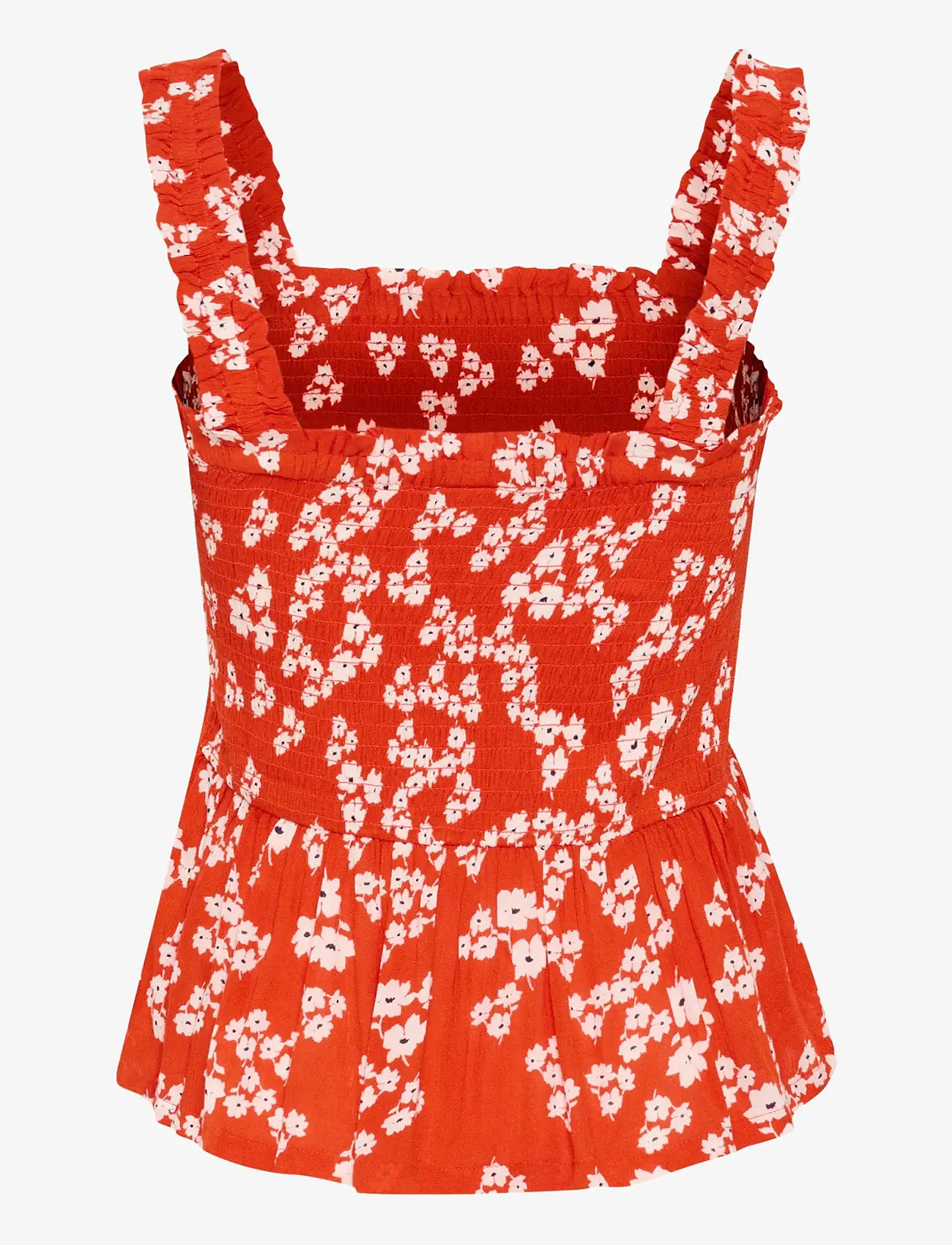 Kaffe - KAamber Smock Top - festtoppe - red/chalk/red petit fleur - 1