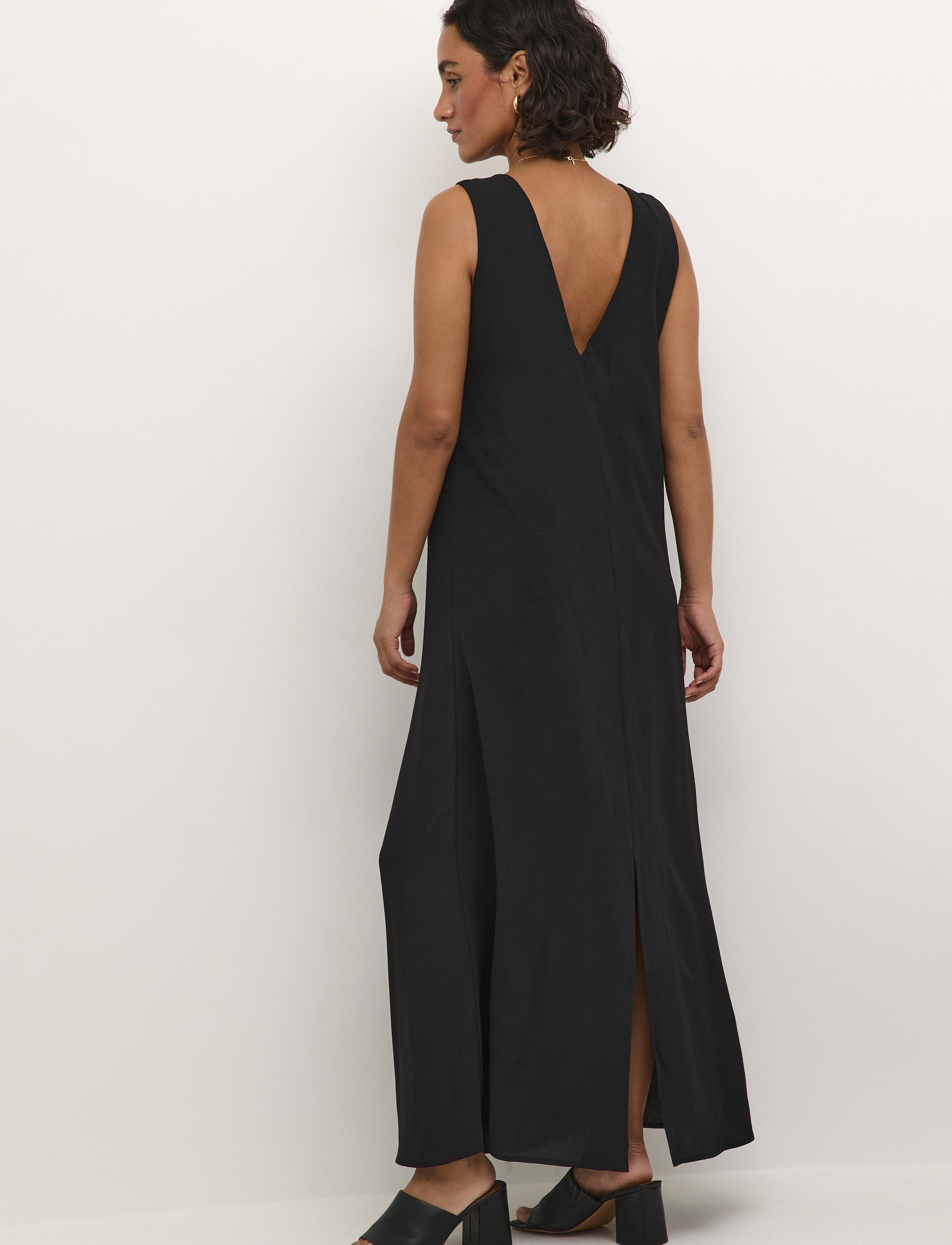 Kaffe - KAsilja Dress - midiklänningar - black deep - 3