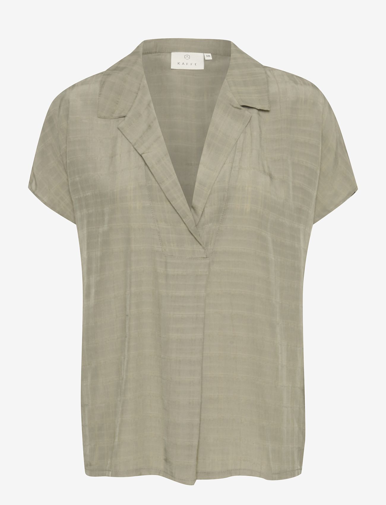 Kaffe - KAjuliane Blouse - short-sleeved blouses - vetiver - 0