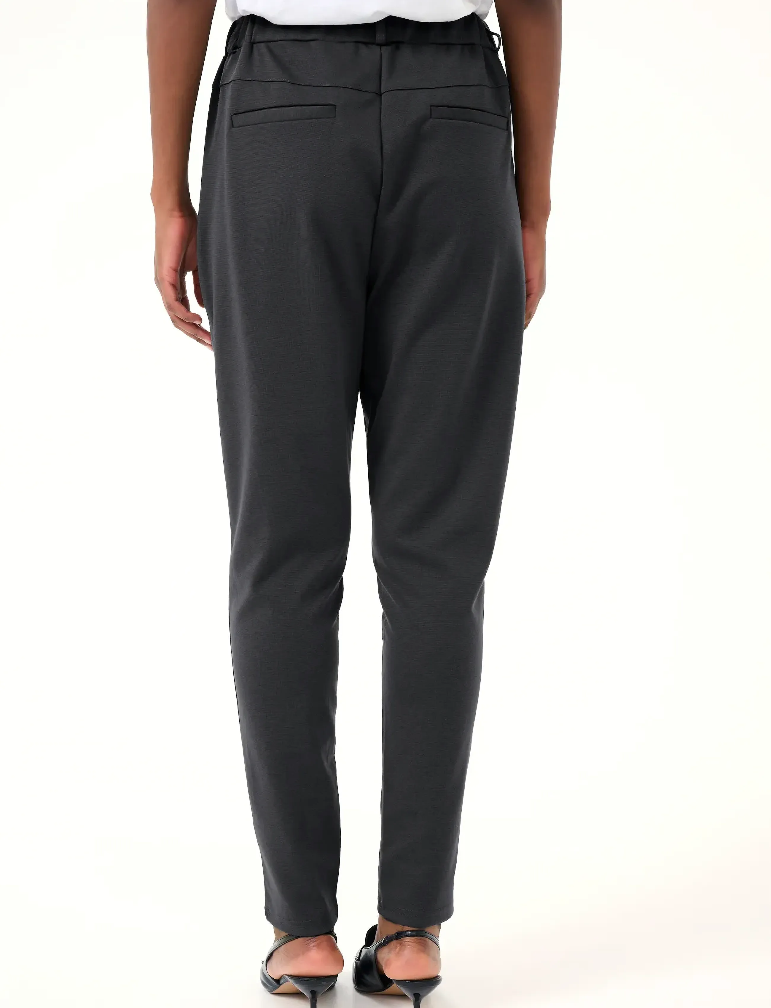Kaffe - KAjenny Pants - slim-fit hosen - black oyster - 5