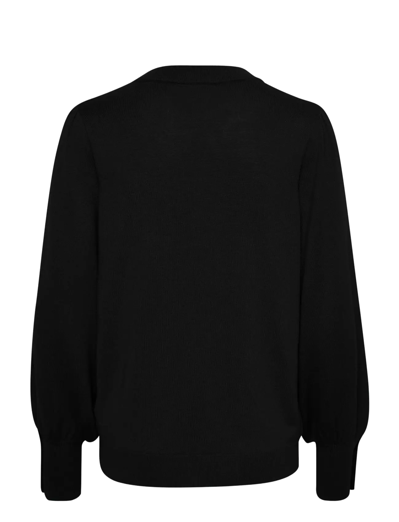 Kaffe - KAlizza Round Neck Knit Pullover Bu - pullover - black deep - 2