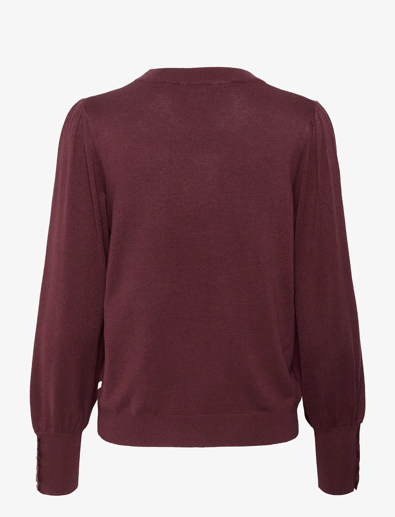 Kaffe - KAlizza Round Neck Knit Pullover Bu - pullover - windsor wine - 2