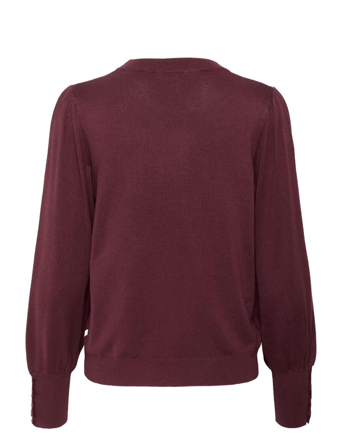 Kaffe - KAlizza Round Neck Knit Pullover Bu - tröjor - windsor wine - 2