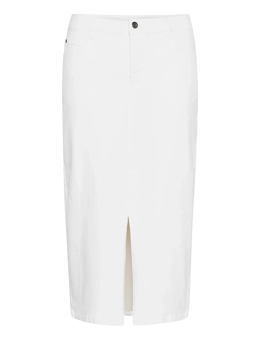 Kaffe - KAzelina Denim Skirt - teksaseelikud - chalk - 1