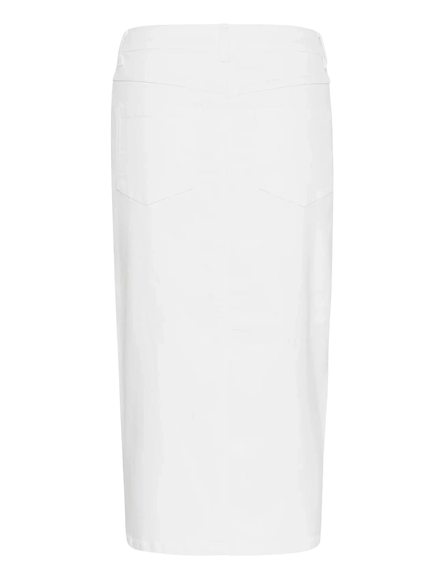 Kaffe - KAzelina Denim Skirt - teksaseelikud - chalk - 2