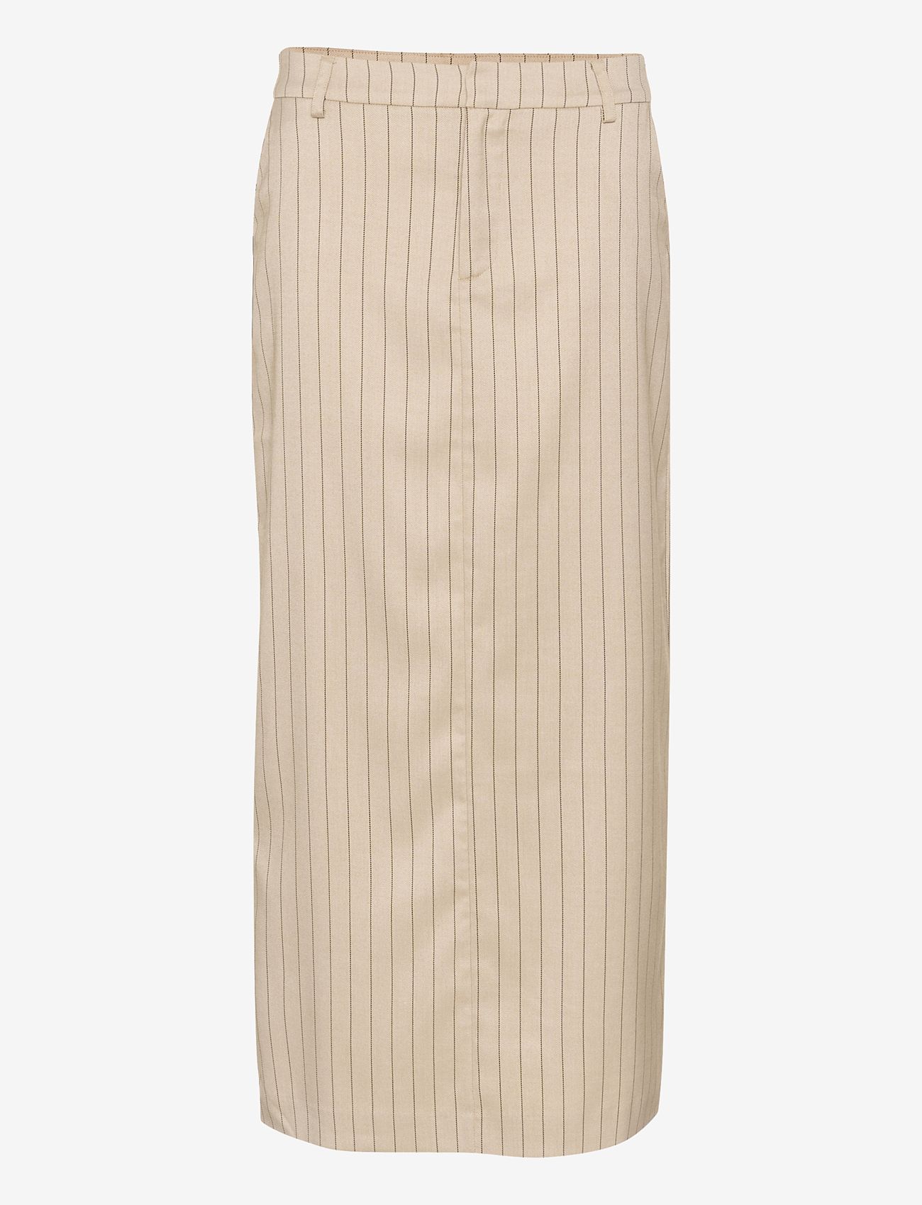 Kaffe - KAagathe Skirt - maxi skirts - sand/black pin stripe - 0