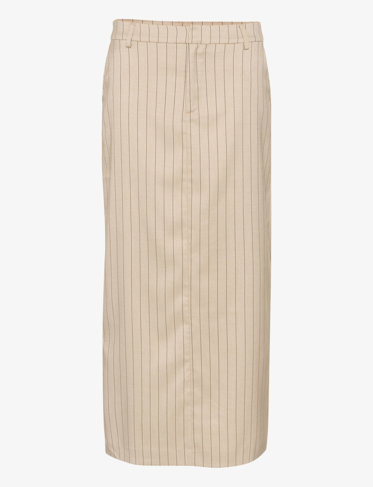 Kaffe KAagathe Skirt - Nederdele - SAND/BLACK PIN STRIPE / beige