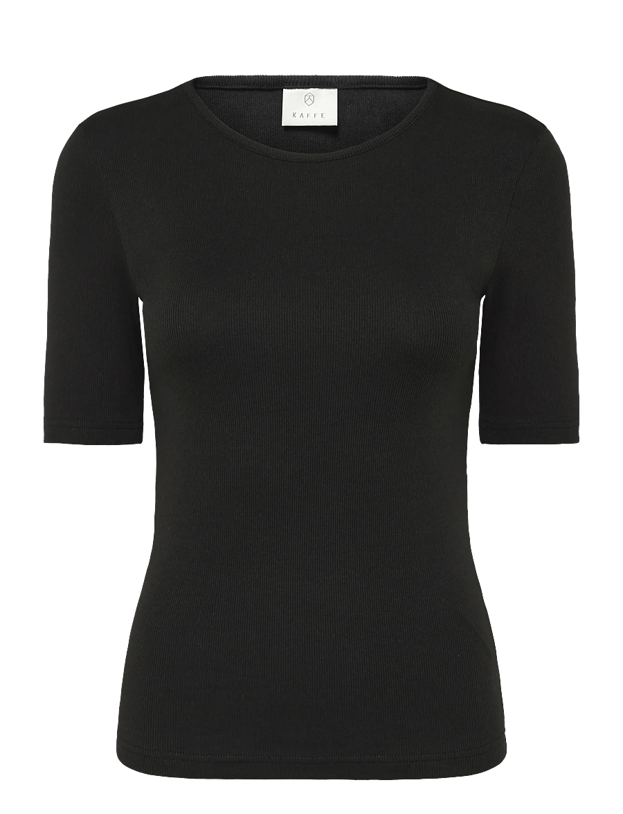 Kaffe - KAcarna T-Shirt - t-shirts - black deep - 0