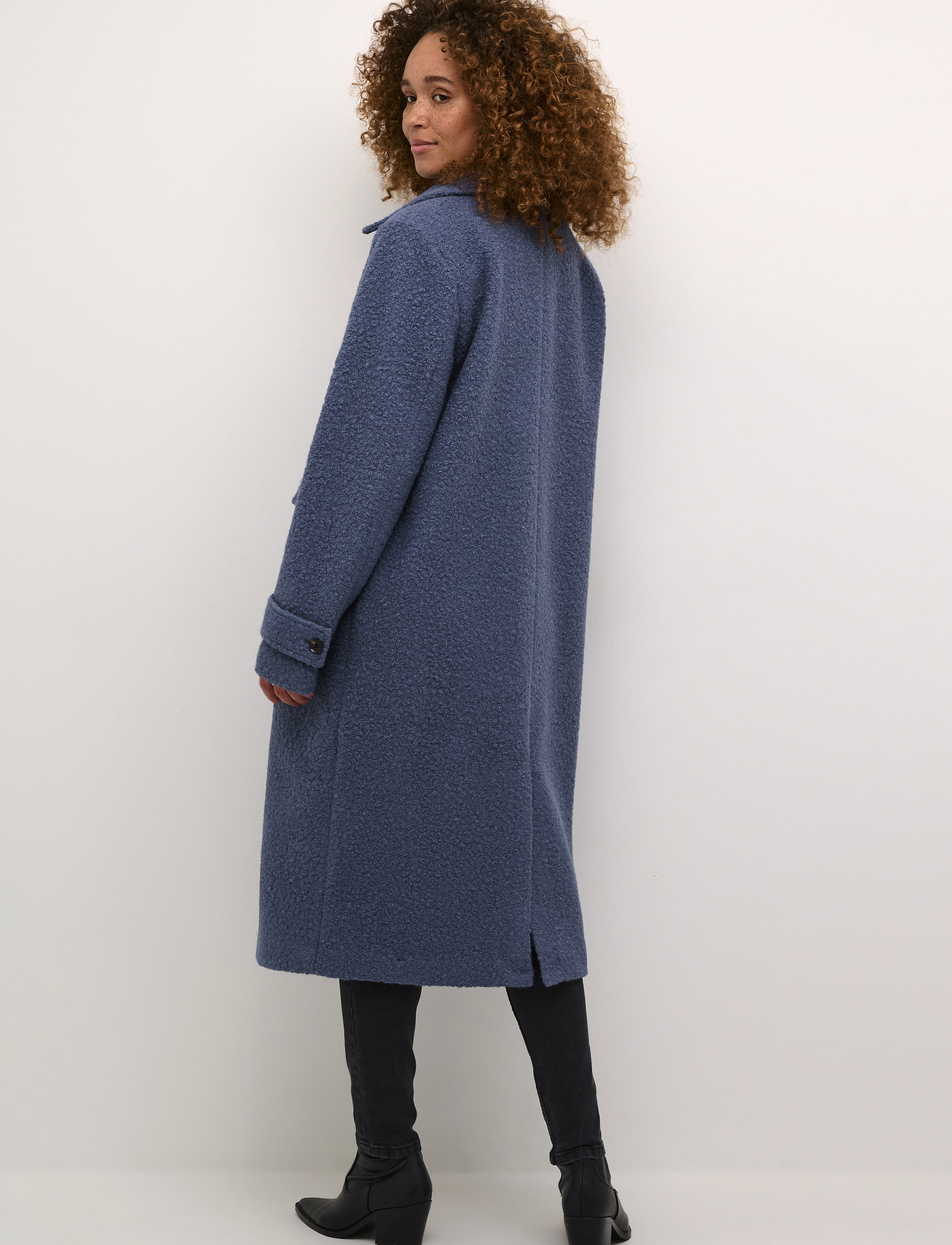 Kaffe - KAannelise Coat - wintermäntel - blue indigo - 3