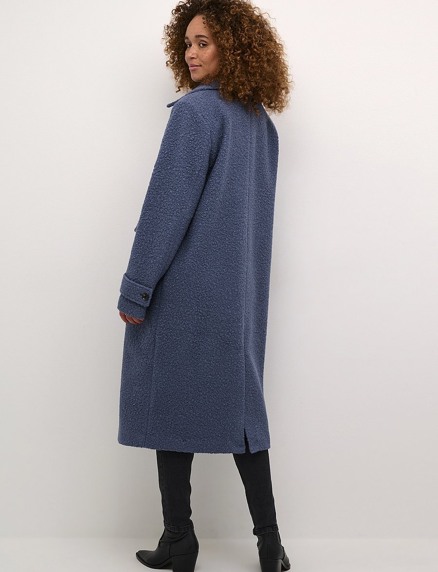 Kaffe - KAannelise Coat - mäntel - blue indigo - 3