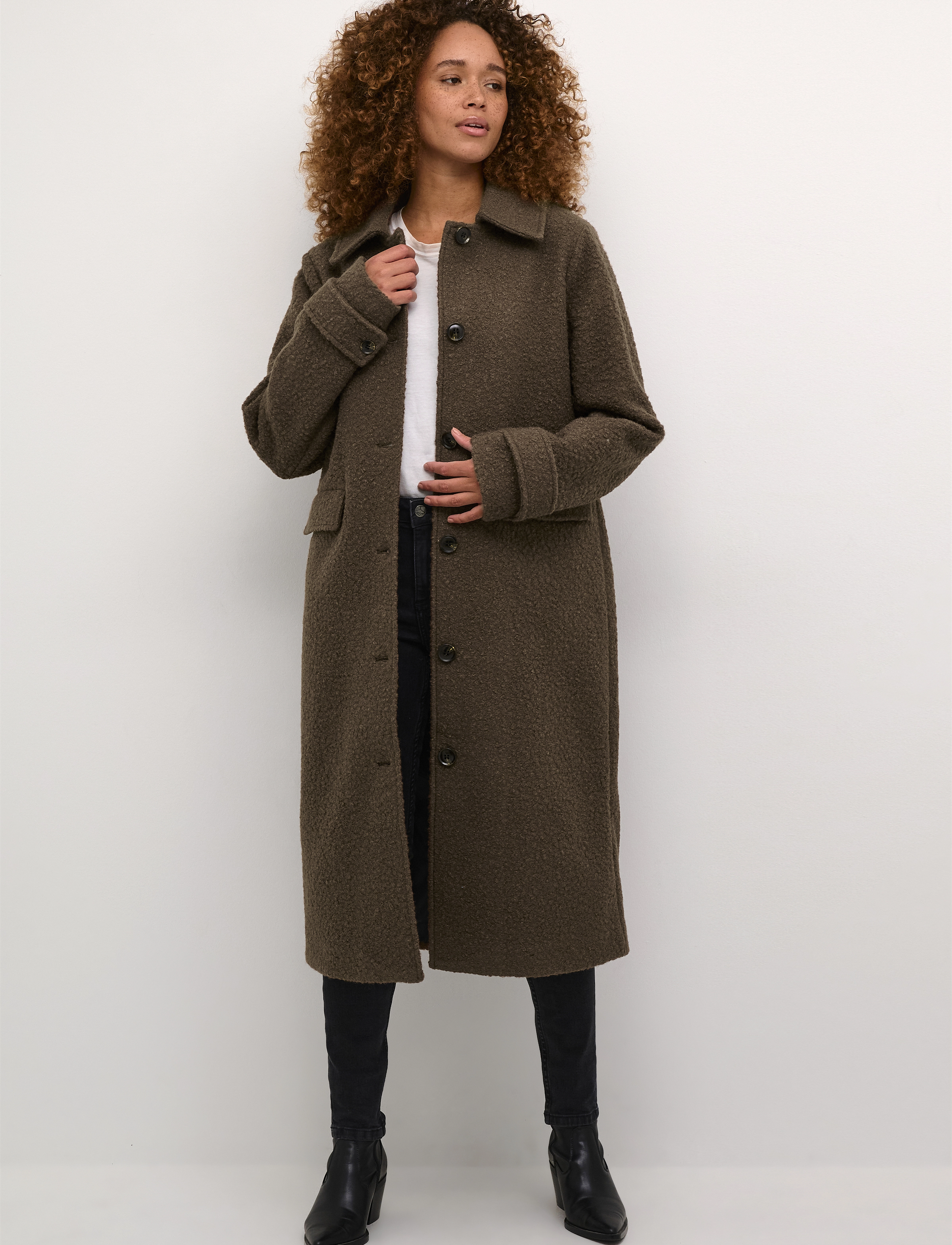 Kaffe Kaannelise Coat, 40, Coats, Braun - Winter Frauen