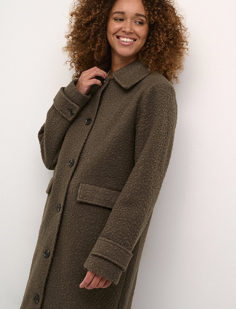 Kaffe - KAannelise Coat - kápur - chestnut - 4