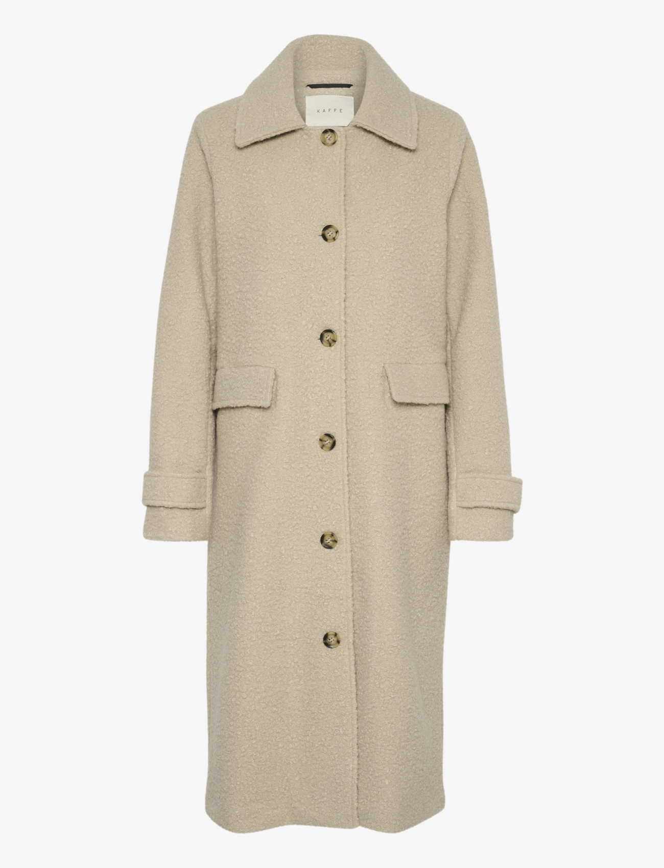 KAFFE Kaannelise Mantel Beige - 42 - Damen