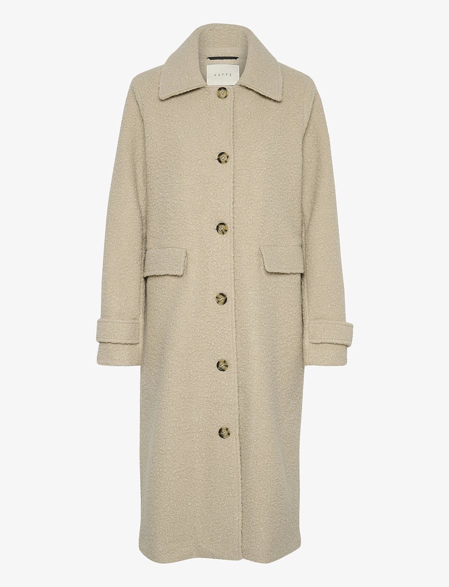Kaffe - KAannelise Coat - mēteļi - feather gray - 1