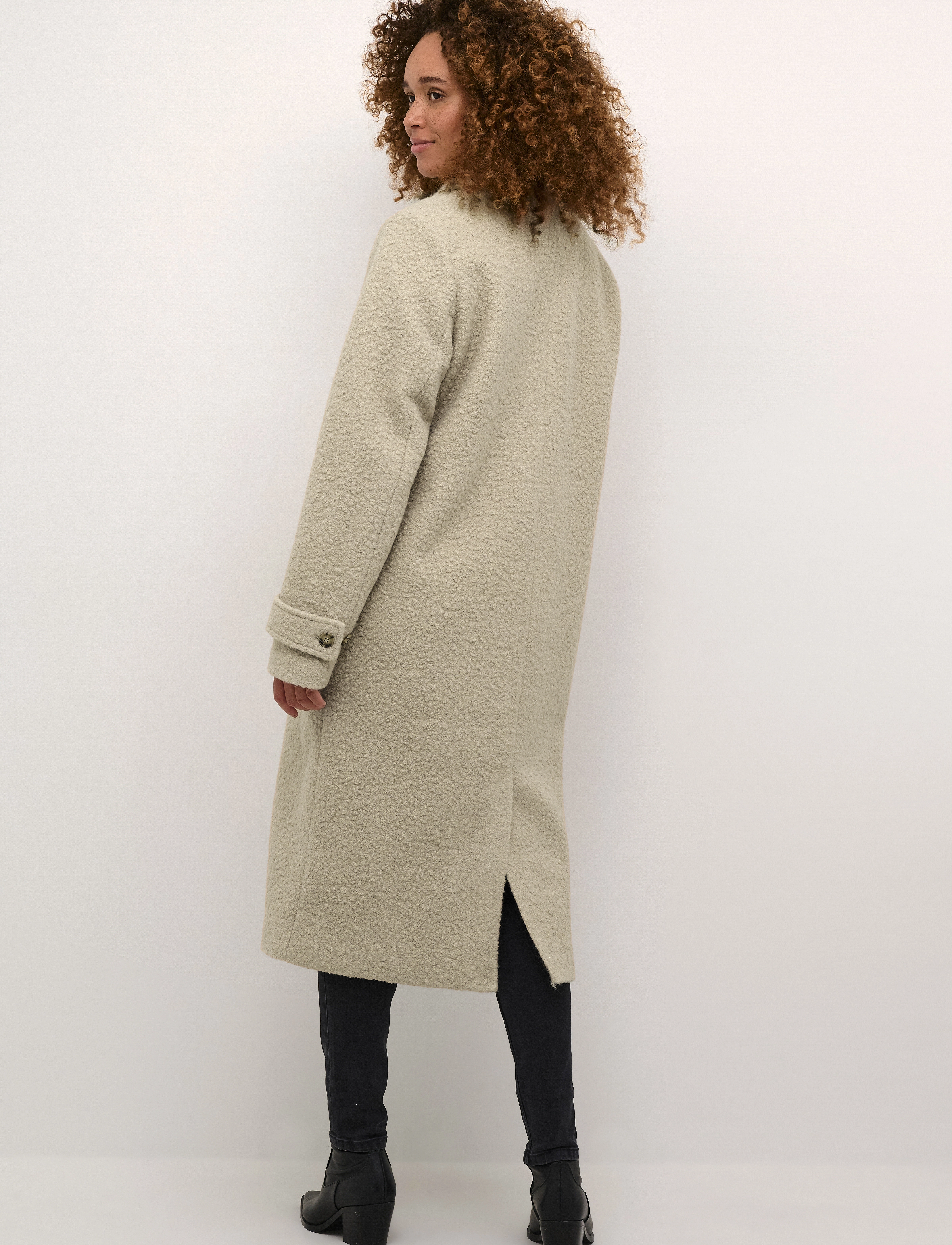 Kaffe - KAannelise Coat - mēteļi - feather gray - 3