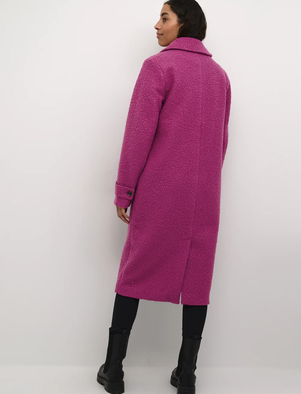 Kaffe - KAannelise Coat - kappor - festival fuchsia - 3