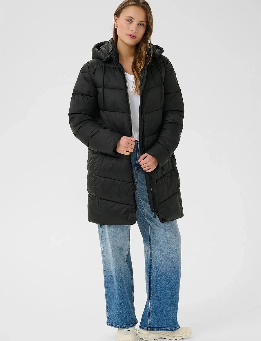 Kaffe - KAsusanne Coat - vinterjackor - black deep - 3