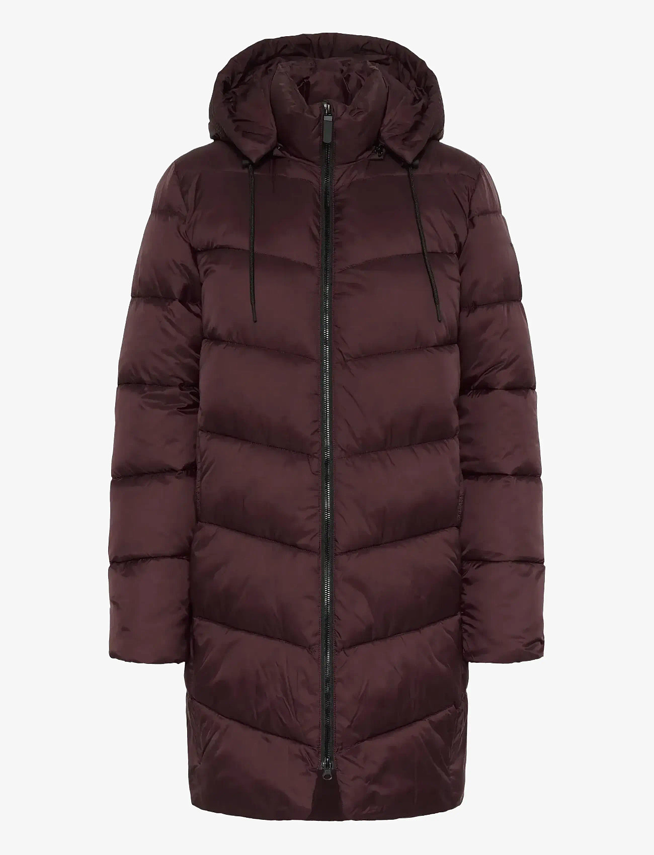 Kaffe - KAsusanne Coat - dunfrakker - fudge - 1