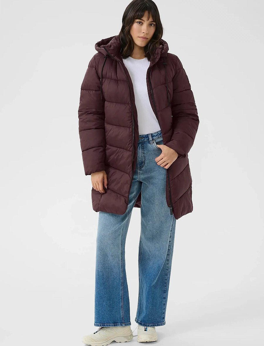 Kaffe - KAsusanne Coat - winterjacken - fudge - 3