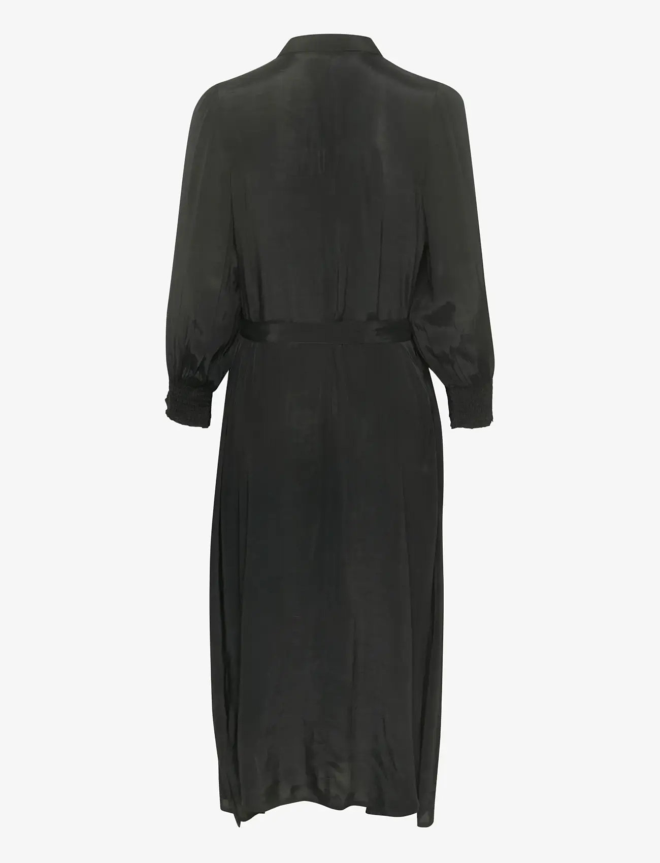Kaffe - KAemine Oline Dress - skjortklänningar - black deep - 2