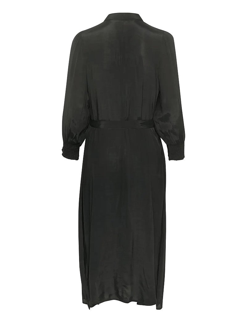 Kaffe - KAemine Oline Dress - skjortklänningar - black deep - 2