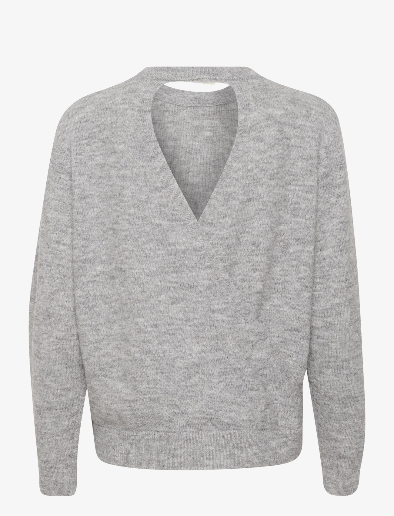 Kaffe - KAmalene Open Back Pullover - grey melange - 2