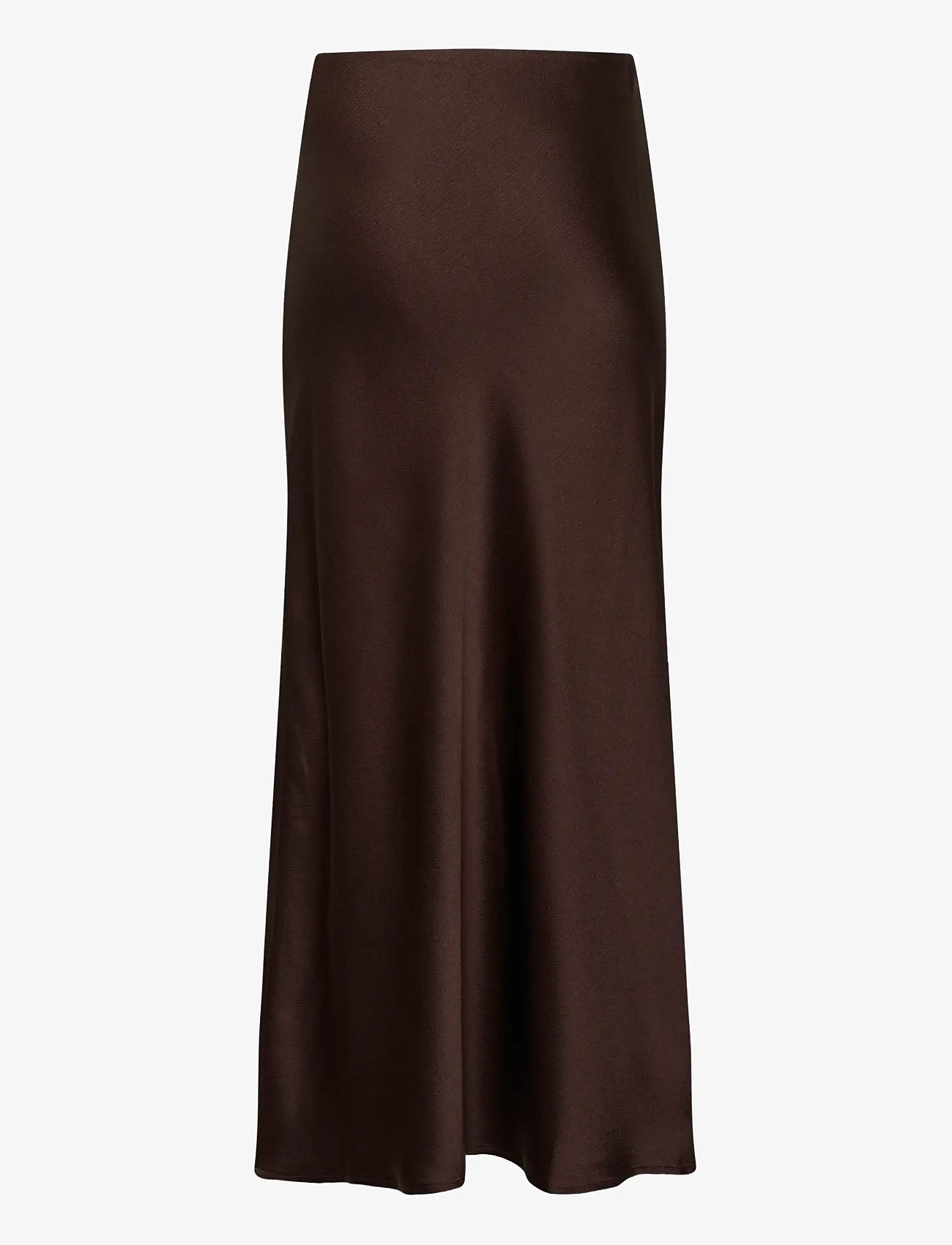 Kaffe - KAlotte Skirt - satiinist seelikud - coffee bean - 2