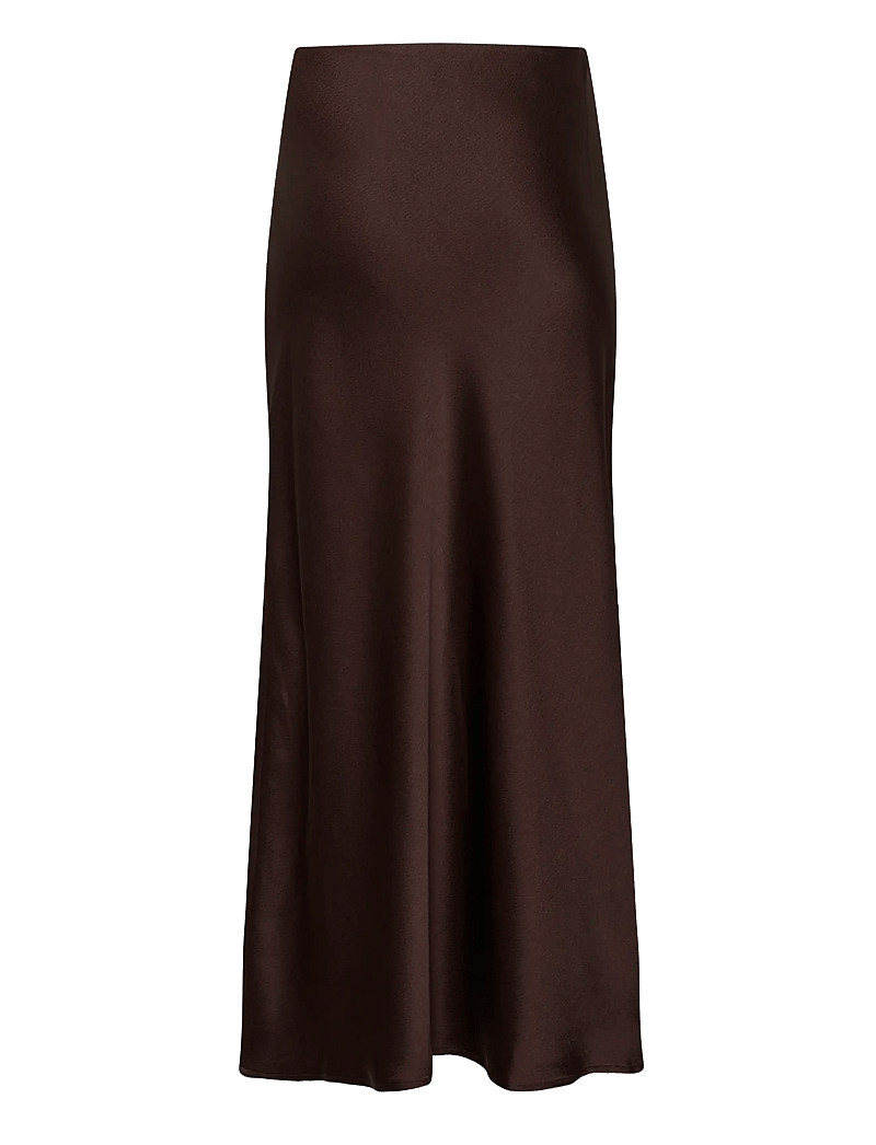 Kaffe - KAlotte Skirt - satiinist seelikud - coffee bean - 2