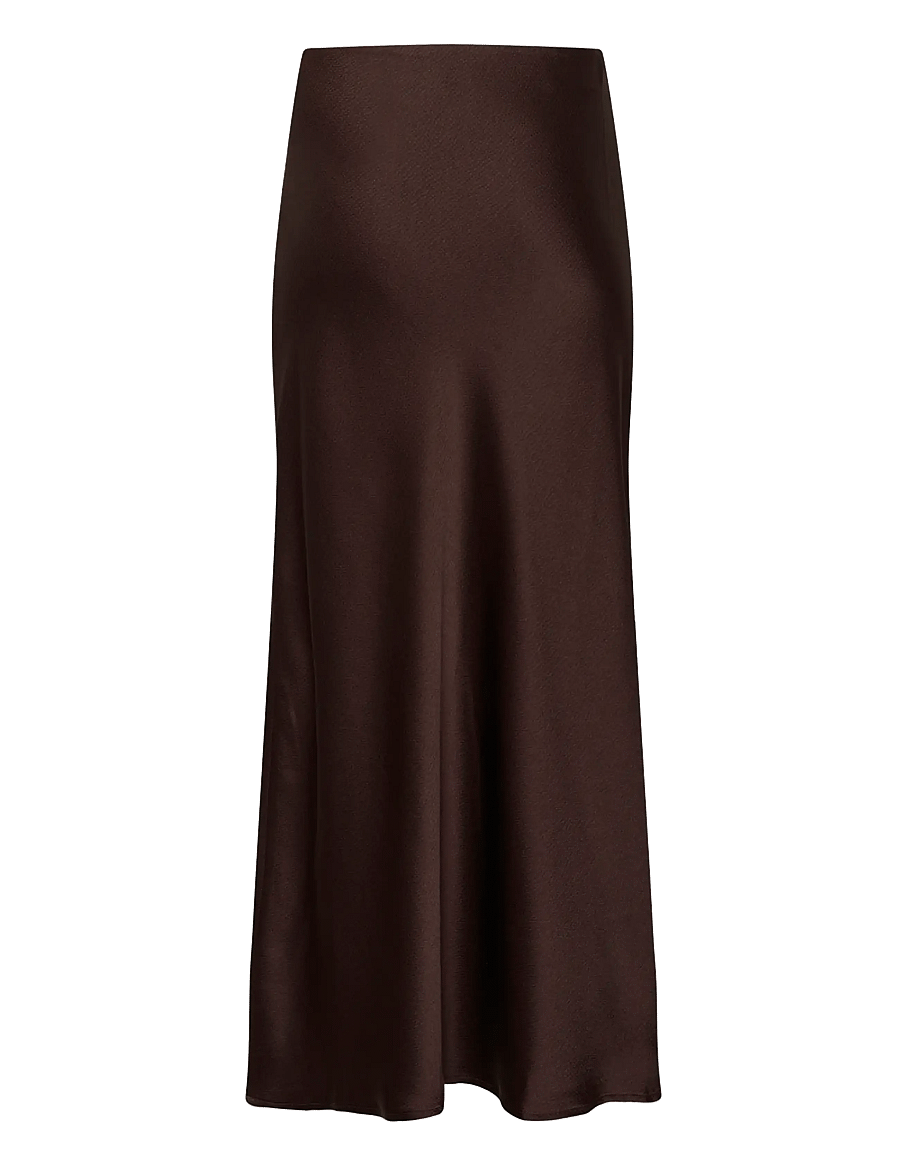Kaffe - KAlotte Skirt - satinkjolar - coffee bean - 2