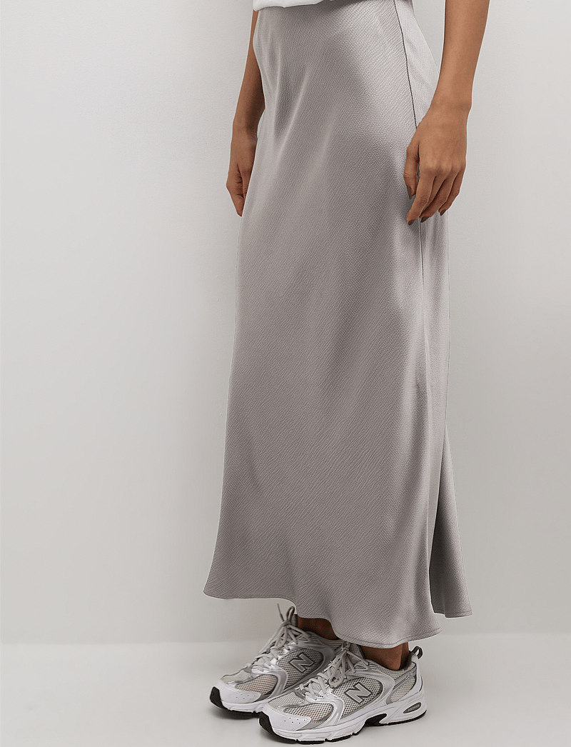 Kaffe - KAlotte Skirt - satinkjolar - steeple gray - 0