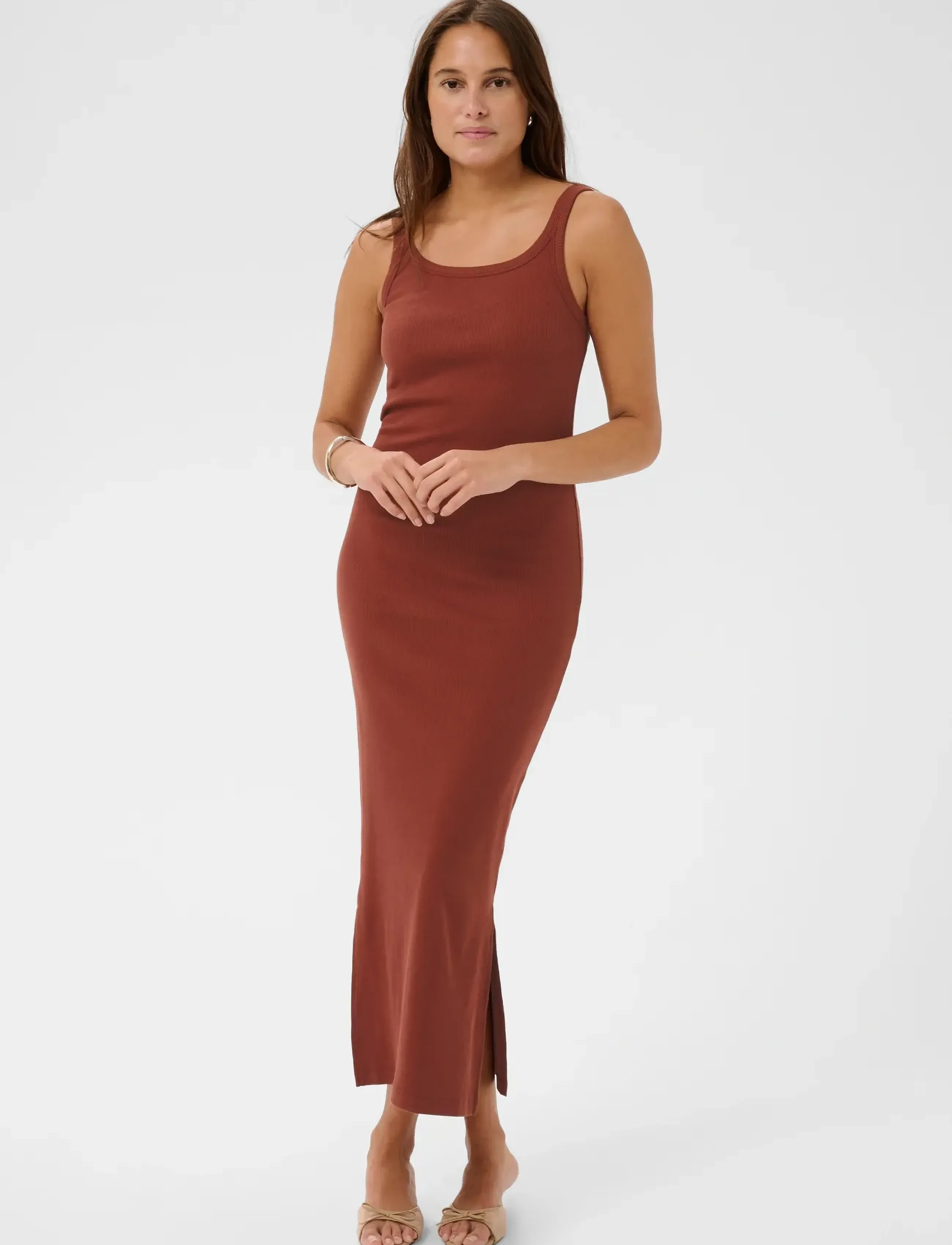 Kaffe Kacarna Dress, XXL, Dresses, Orange - Bodycon Frauen