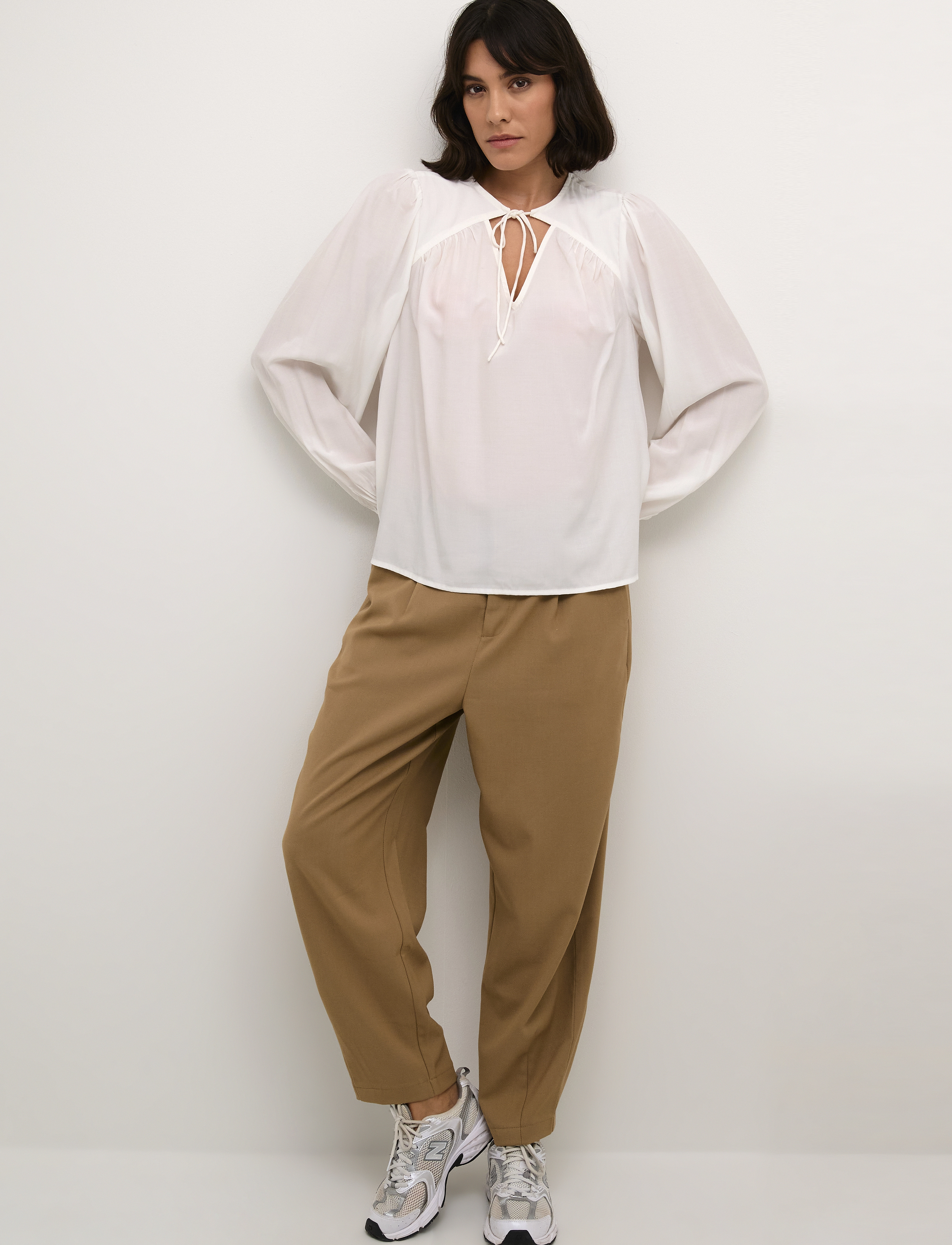 Kaffe - KAbarbara Blouse - langärmlige blusen - chalk - 2