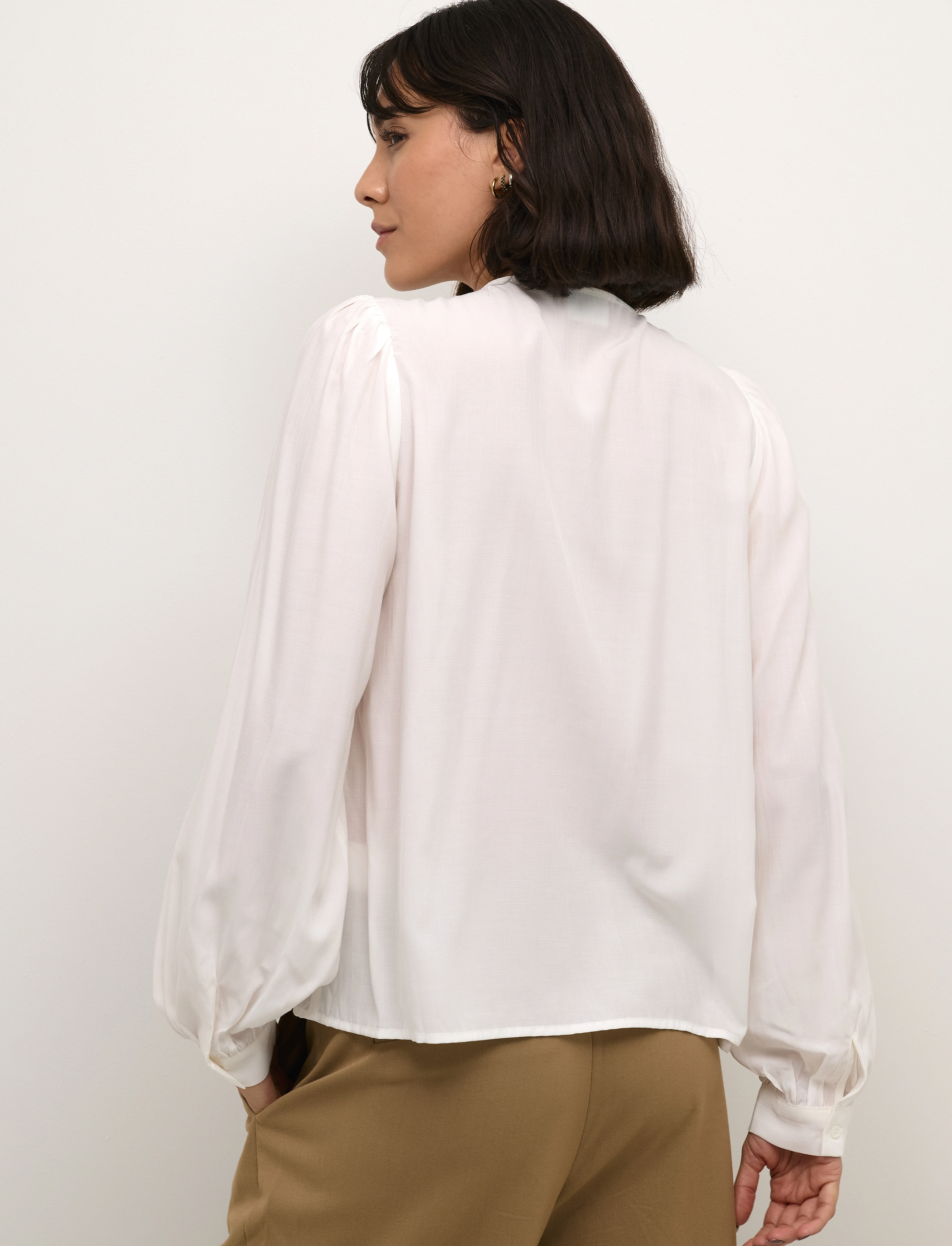Kaffe - KAbarbara Blouse - langärmlige blusen - chalk - 4