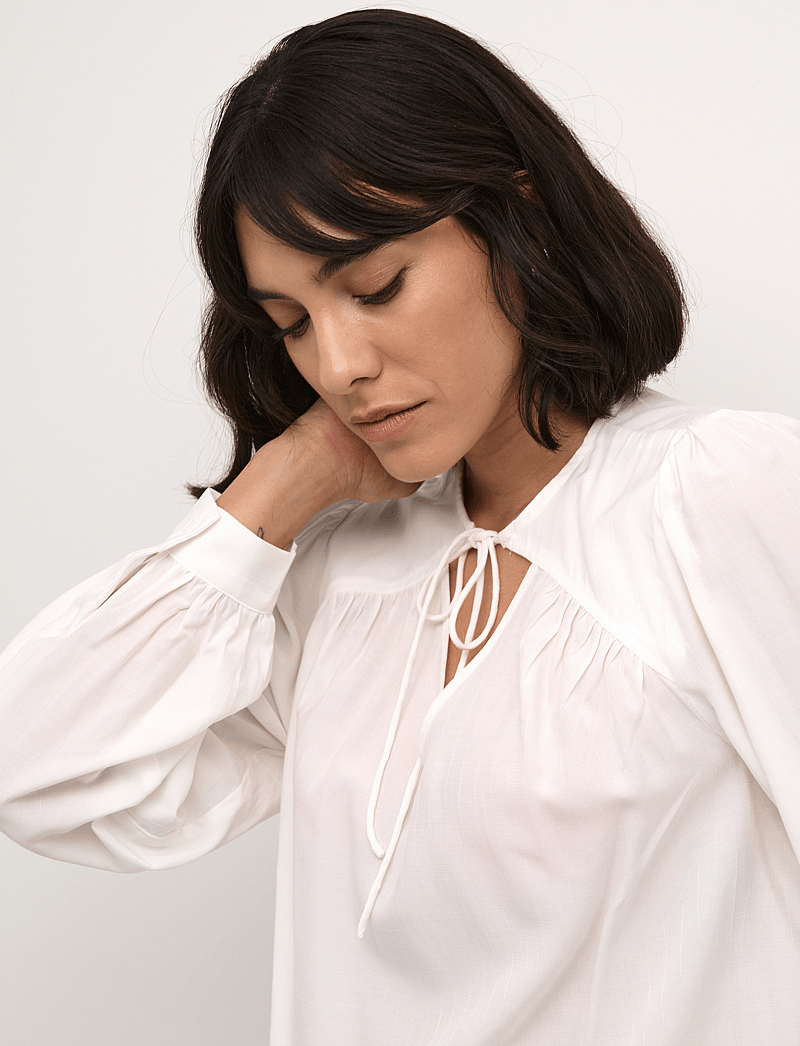 Kaffe - KAbarbara Blouse - langærmede bluser - chalk - 5