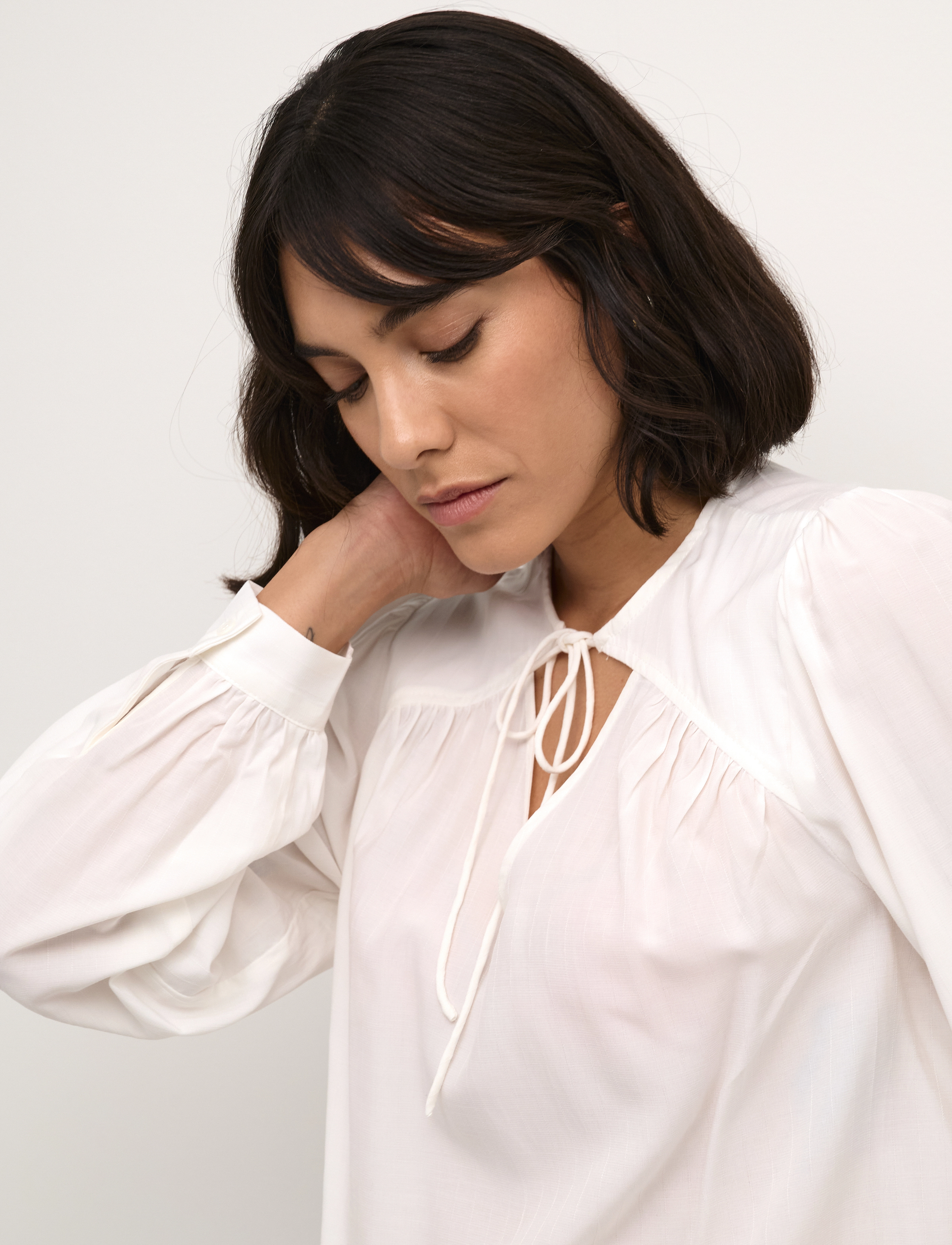 Kaffe - KAbarbara Blouse - langärmlige blusen - chalk - 5