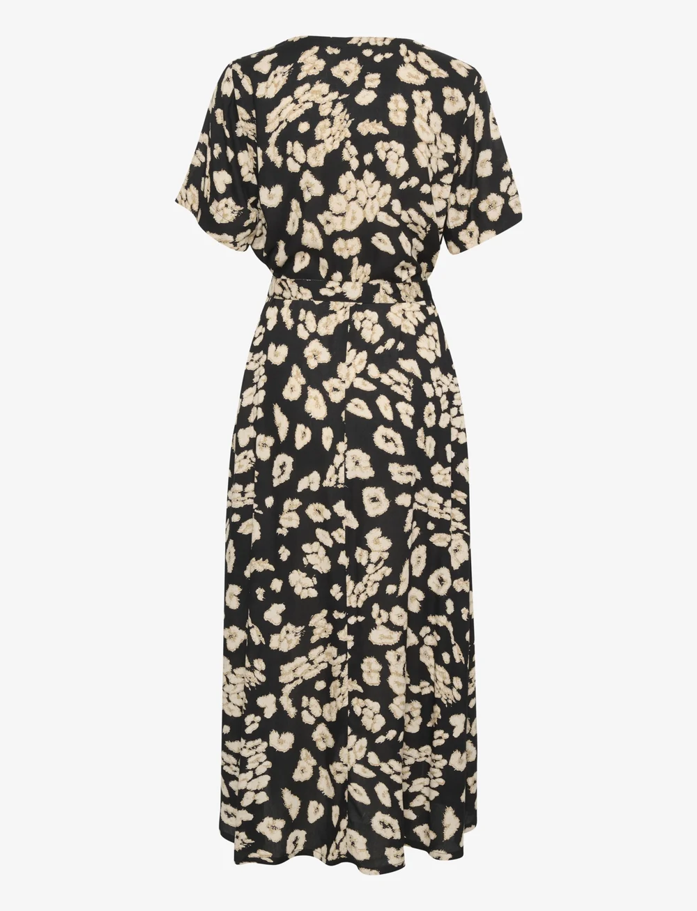 Kaffe - KAbeathe Dress - vidutinio ilgio suknelės - black/sand leo print - 2
