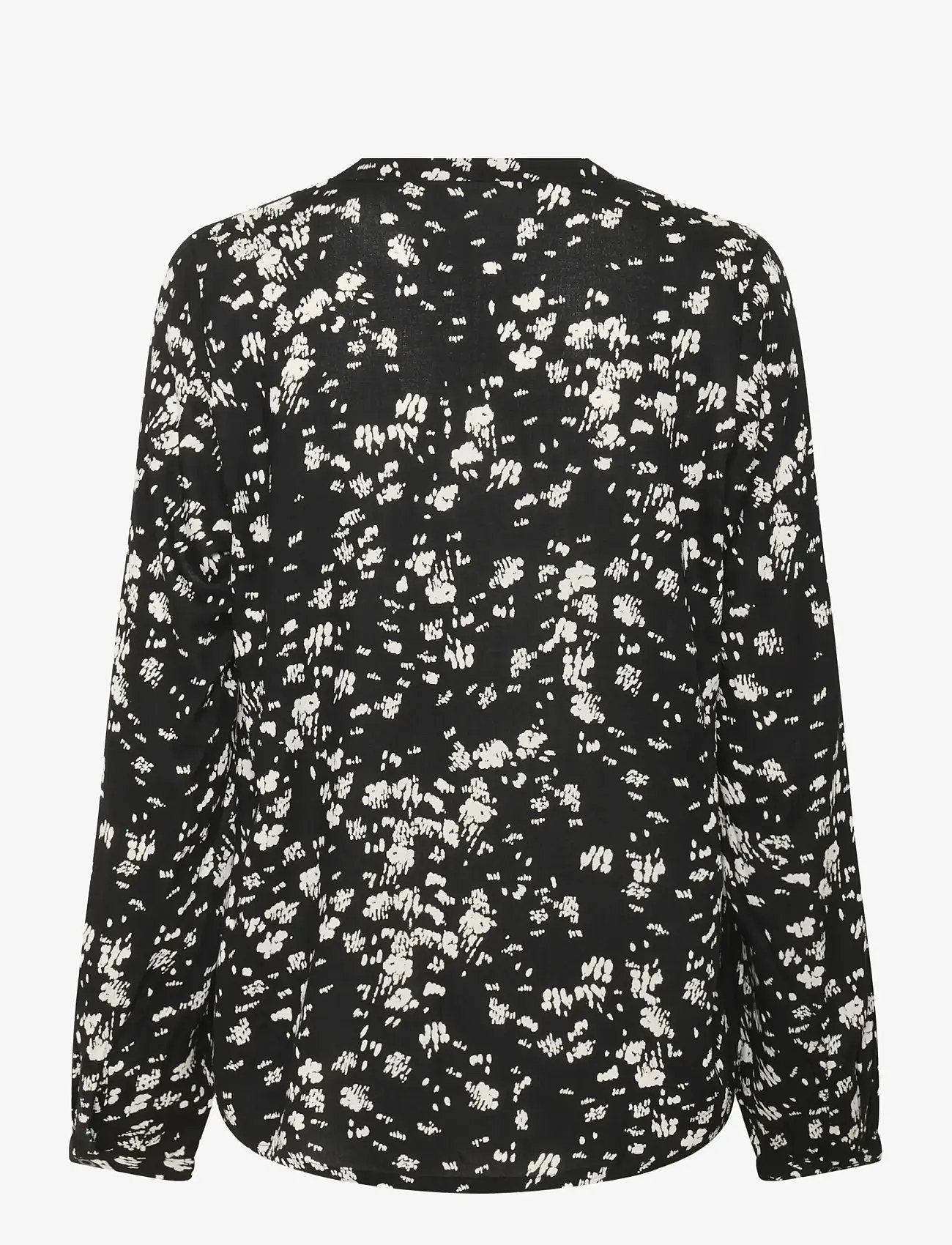 Kaffe - KAbeathe Blouse - langærmede bluser - black / chalk graphic - 1