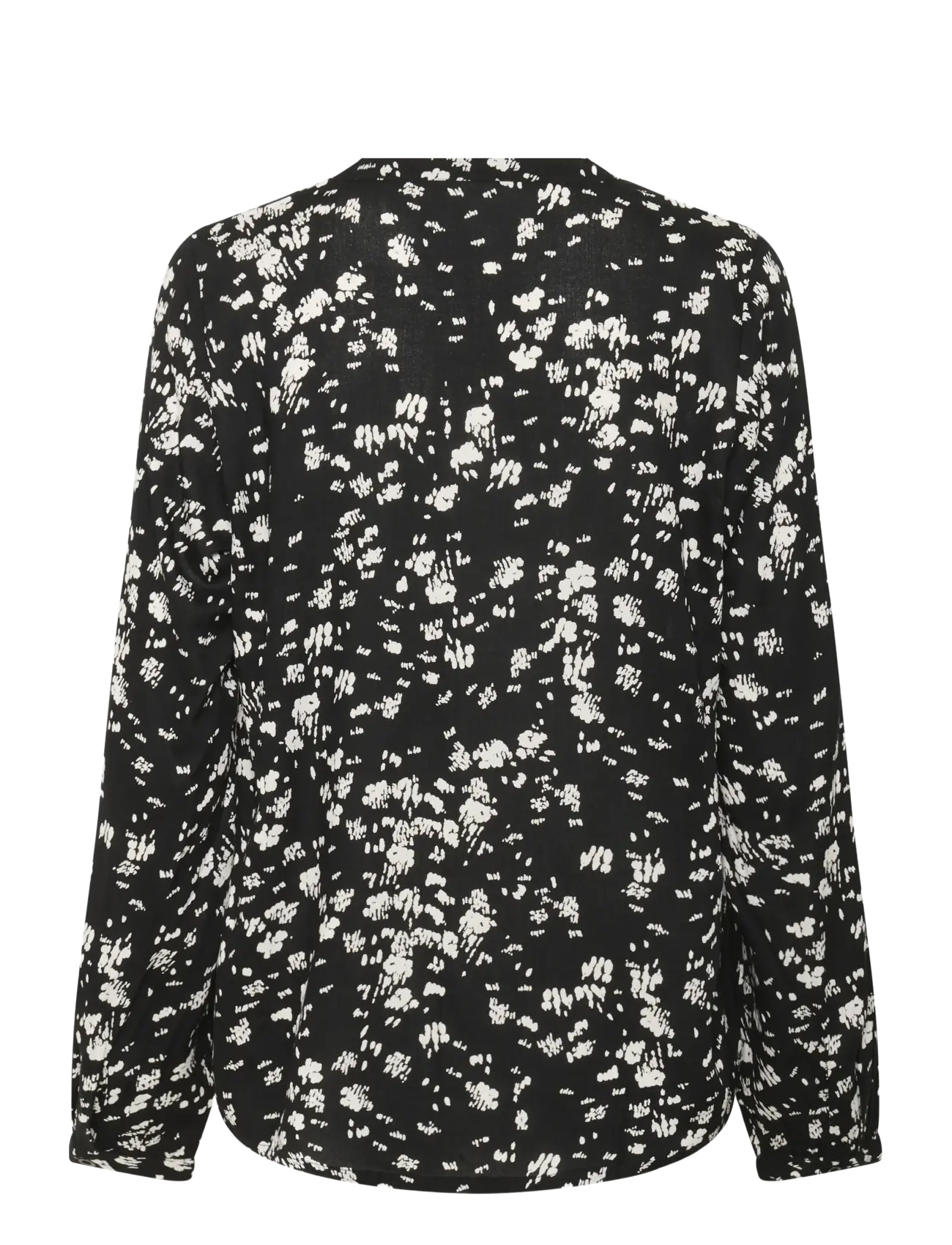 Kaffe - KAbeathe Blouse - langærmede bluser - black / chalk graphic - 2