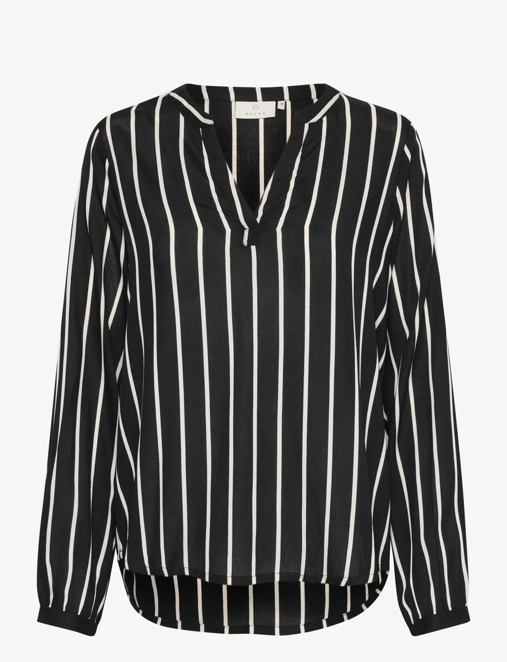 Kaffe - KAbeathe Blouse - langærmede bluser - black/chalk stripe - 1