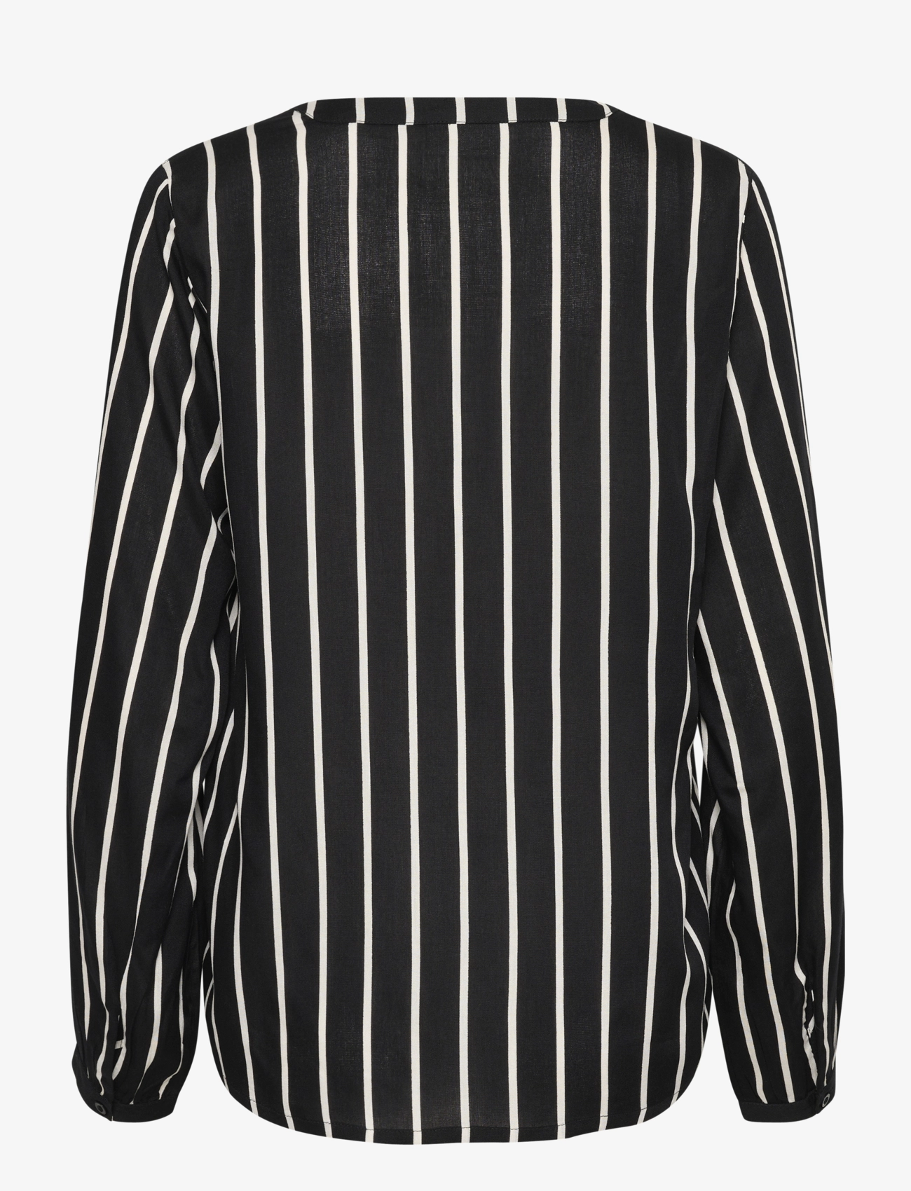 Kaffe - KAbeathe Blouse - långärmade blusar - black/chalk stripe - 2