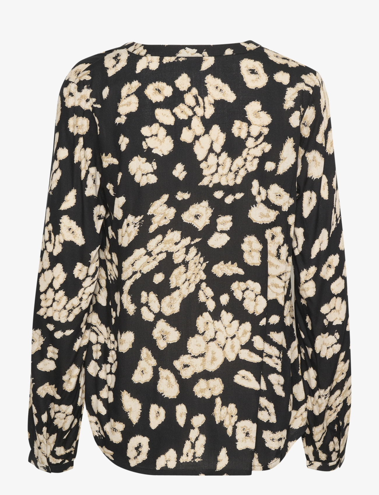 Kaffe - KAbeathe Blouse - langärmlige blusen - black/sand leo print - 2