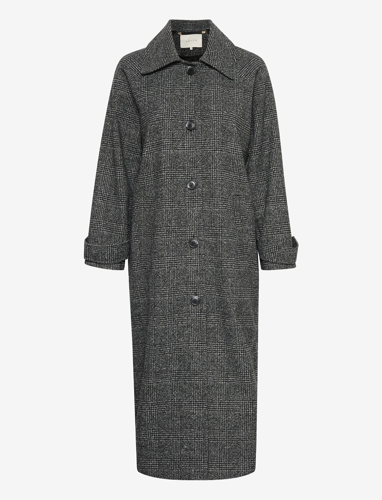 Kaffe - KAfabiola Coat - black/grey check - 0