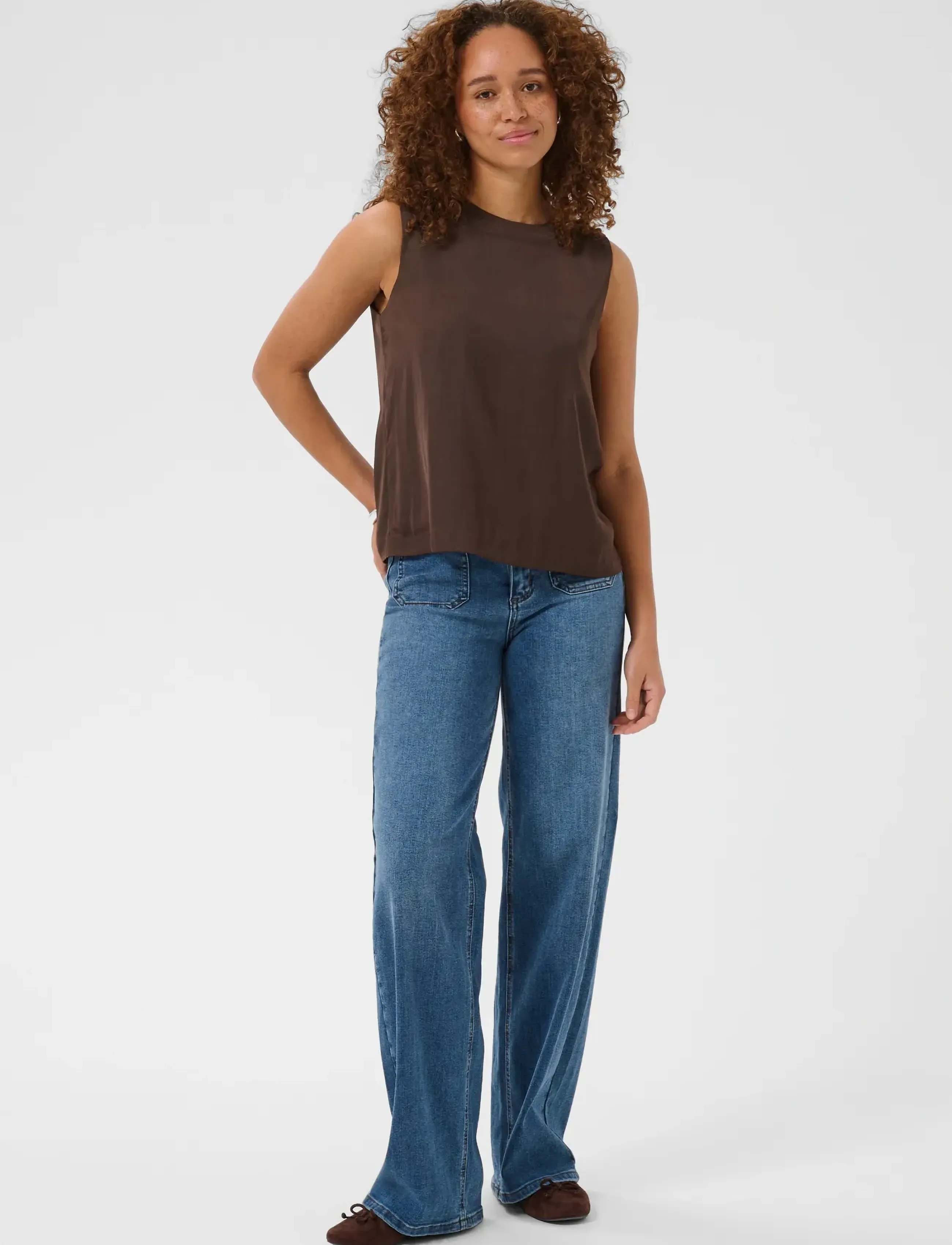 Kaffe - KAallie Top - Ärmellose tops - coffee bean - 3