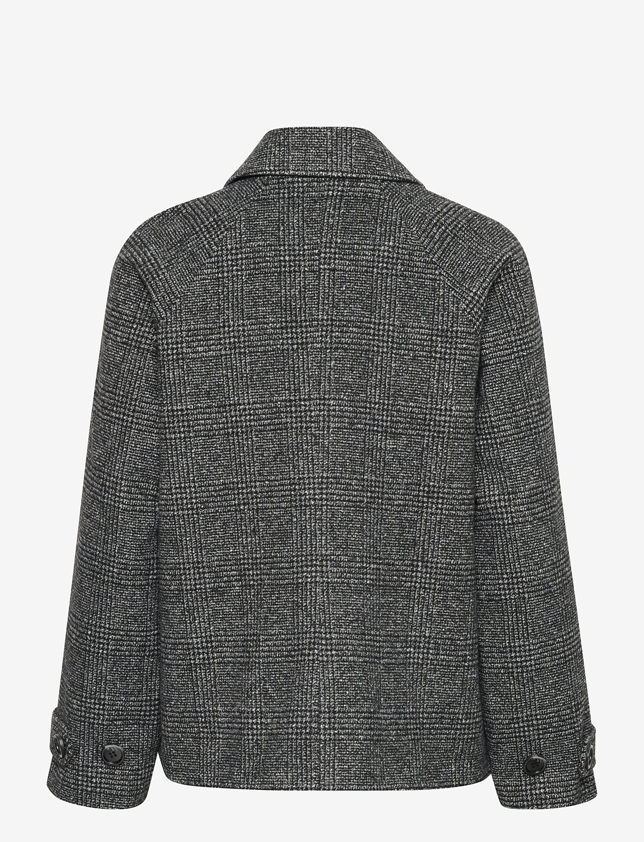Kaffe - KAfabiola Short Jacket - spring jackets - black/grey check - 1