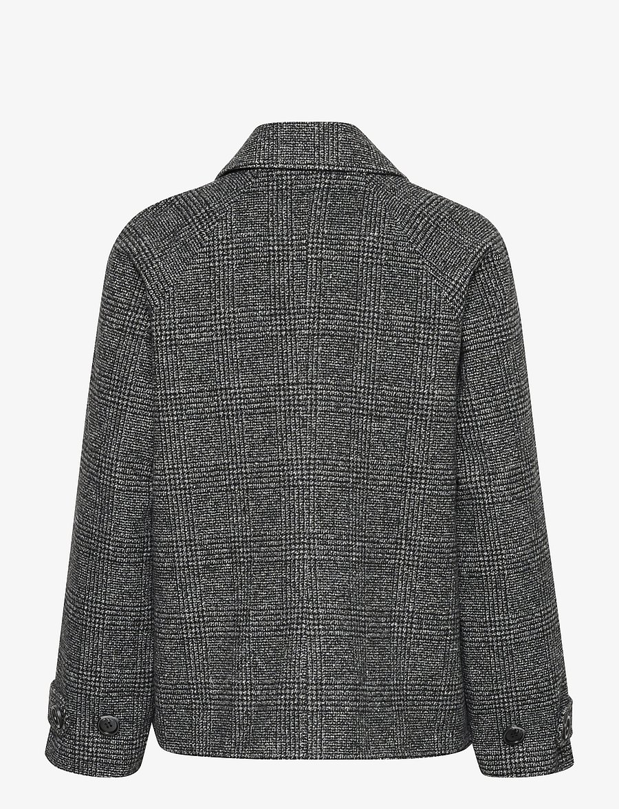Kaffe - KAfabiola Short Jacket - pavasarinės striukės - black/grey check - 2