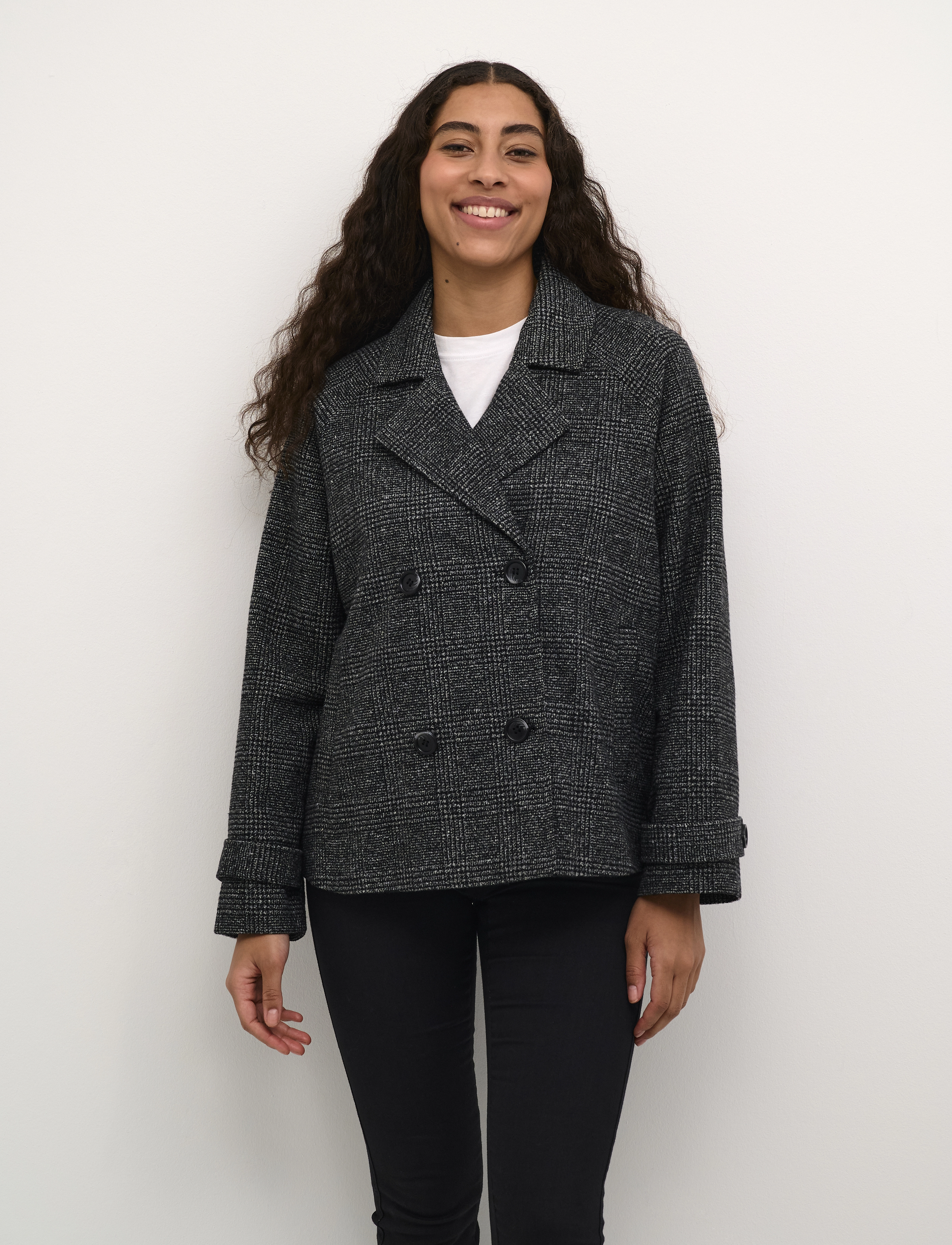 Kaffe Kafabiola Short Jacket, Kvinder, Kort Jakke, Sort, Str: 42