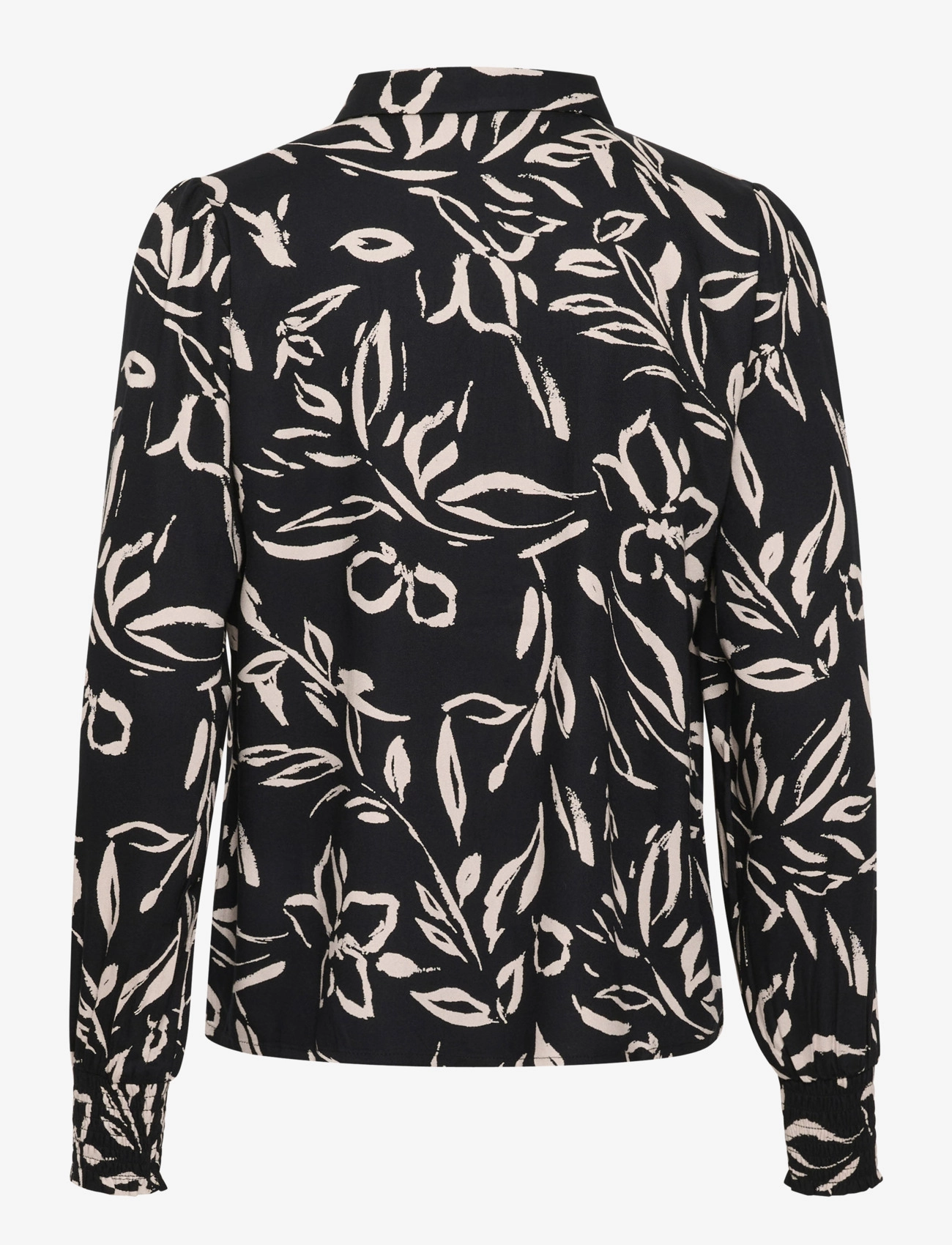 Kaffe - KAforrest Shirt - pikkade varrukatega särgid - black/sand painted flower - 2