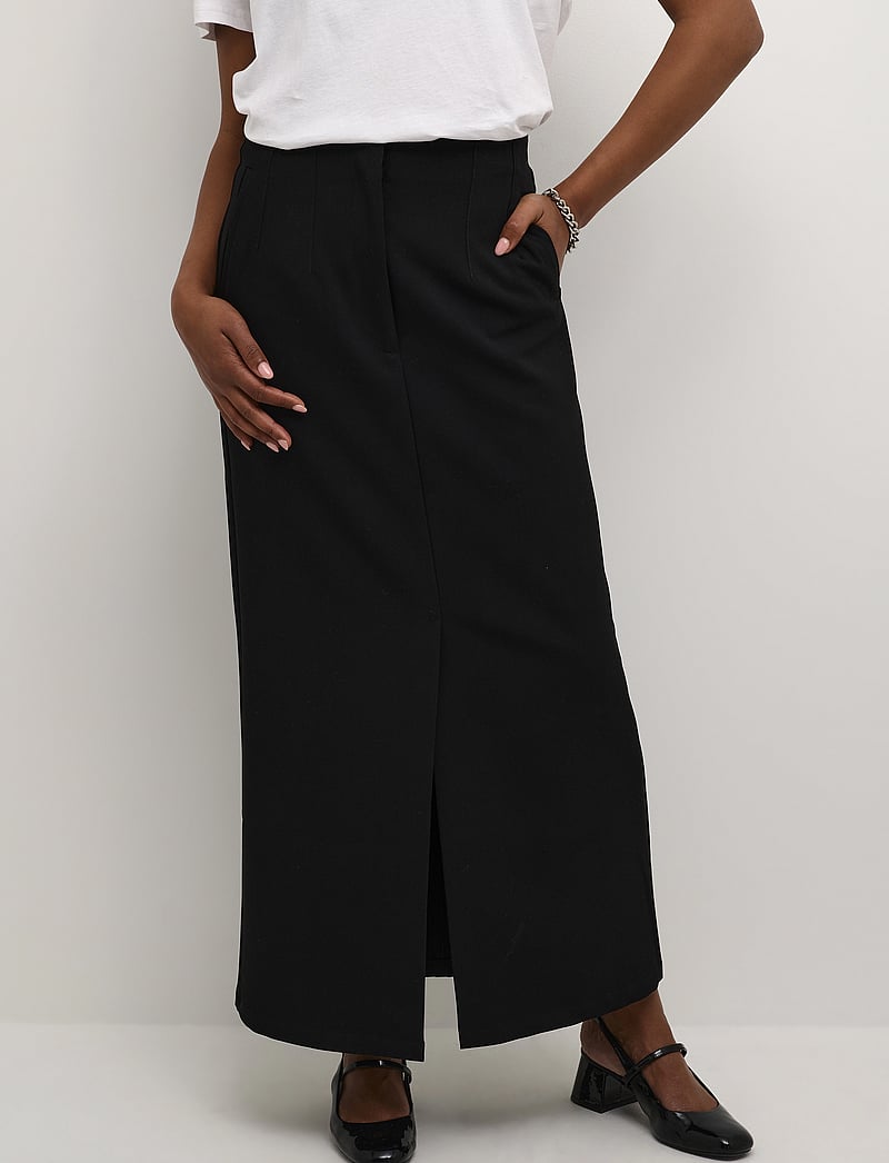 Kaffe - KAhella Skirt - midi nederdele - black deep - 0