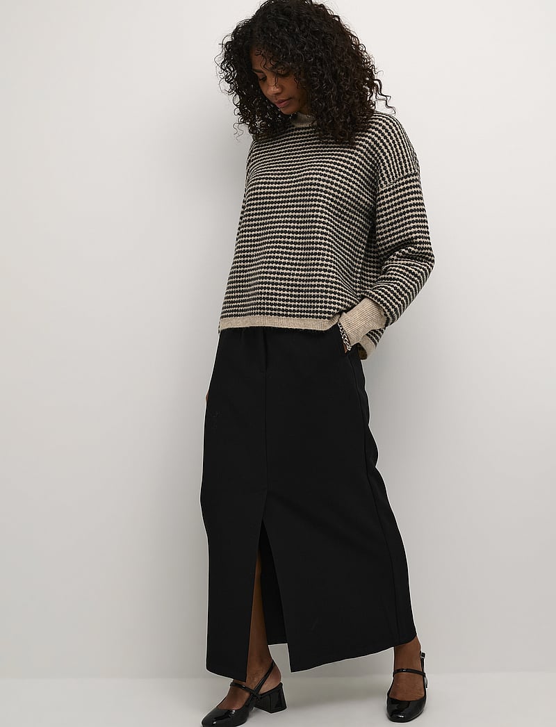 Kaffe - KAhella Skirt - midi nederdele - black deep - 3